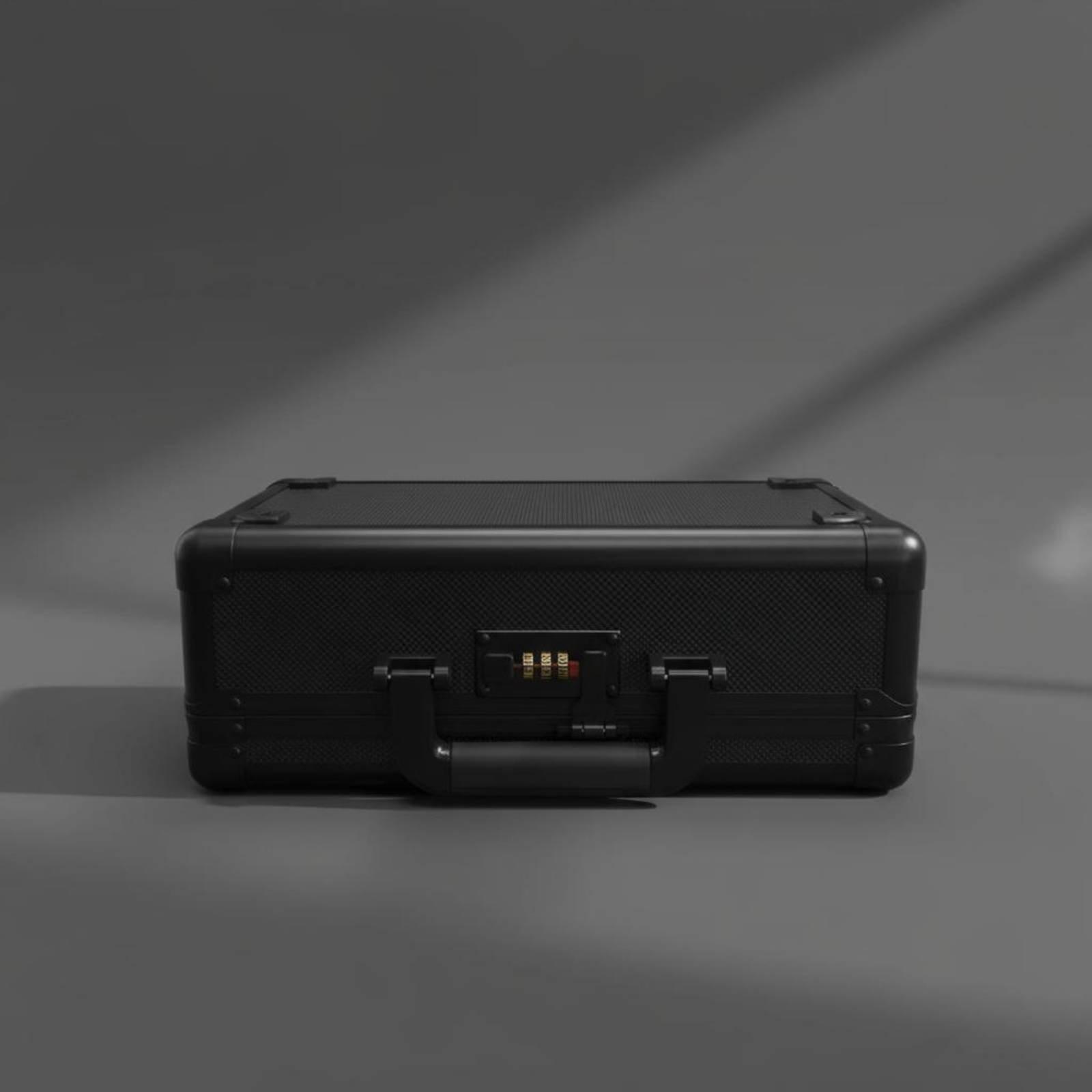 Storage - 鍵付きカード収納ケース、持ち運び可能なハンドル付き、スラブ型収納ケース、アルミニウムフレーム
