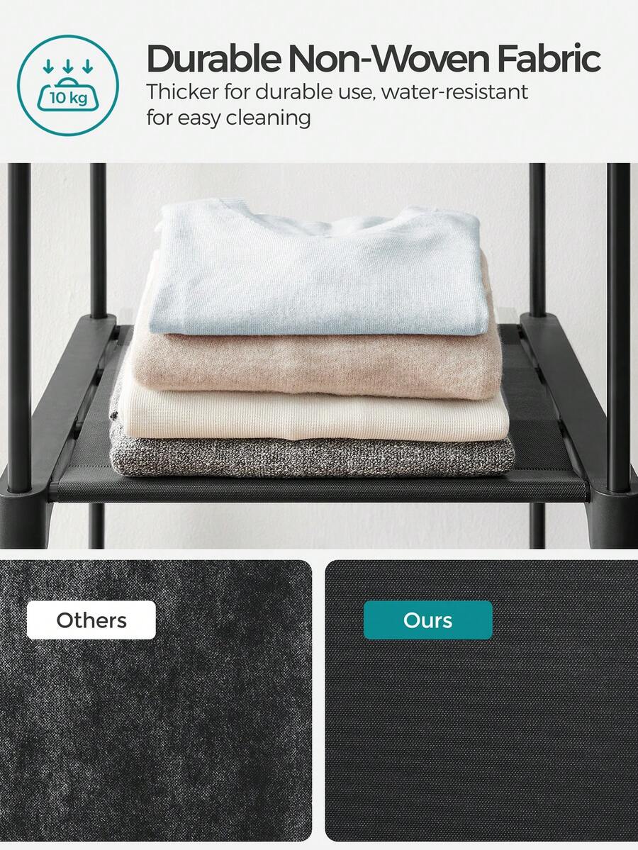 クローゼット、寝室用のポータブルクローゼット、不織布カバー付 - Wardrobe Closet Portable Fabric Cover のレビューと価格