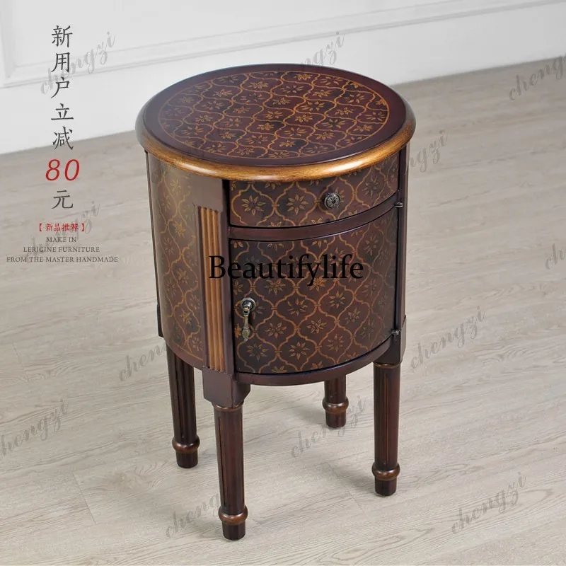 9344 アメリカンレトロクラシック手描き模様の外国風花柄丸 - Tables のレビューと価格