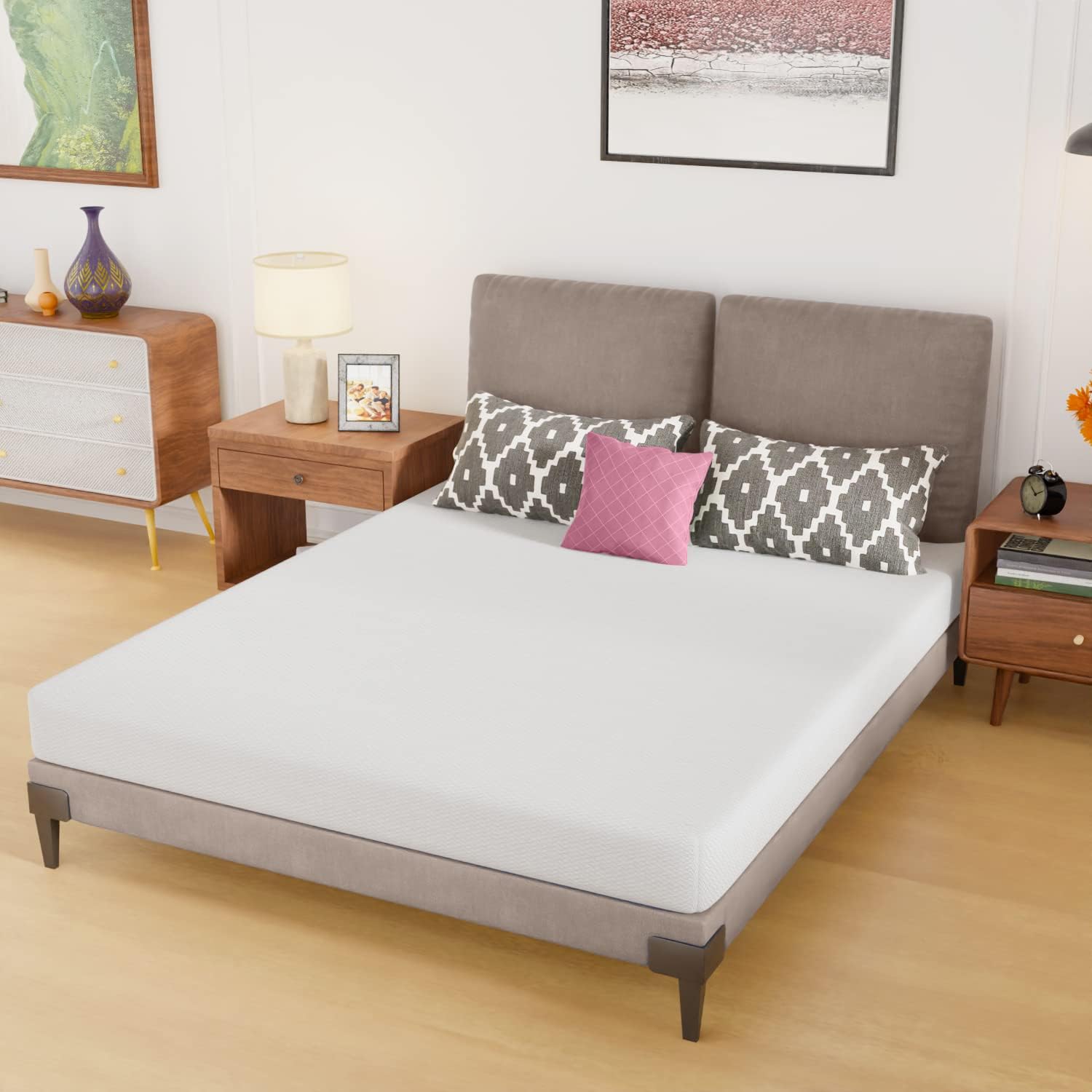 クイーンサイズマットレス、6インチジェルメモリーフォームマッ - Memory Foam Mattress In A Box Queen のレビューと価格