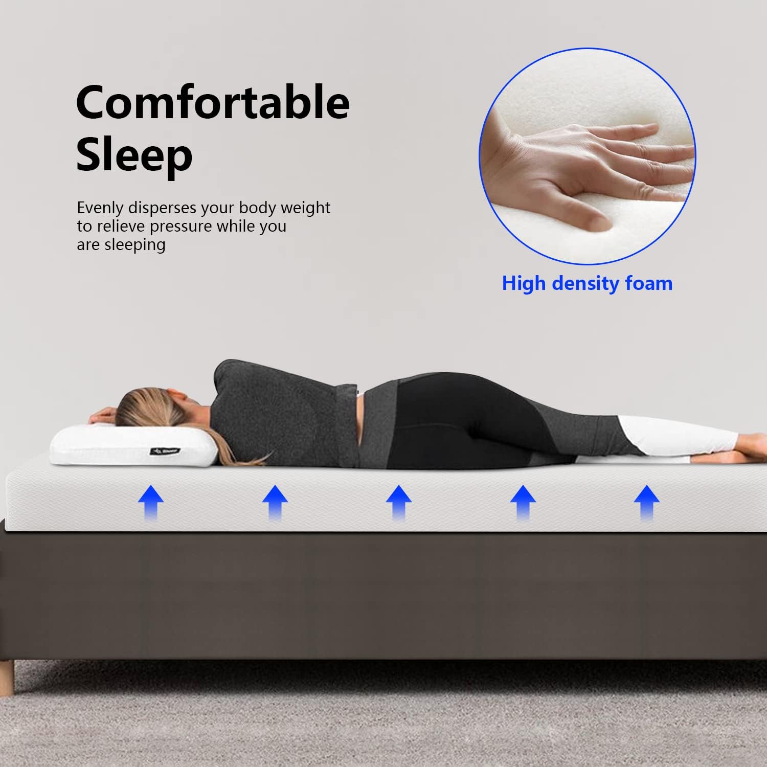 クイーンサイズマットレス、6インチジェルメモリーフォームマッ - Memory Foam Mattress In A Box Queen のレビューと価格