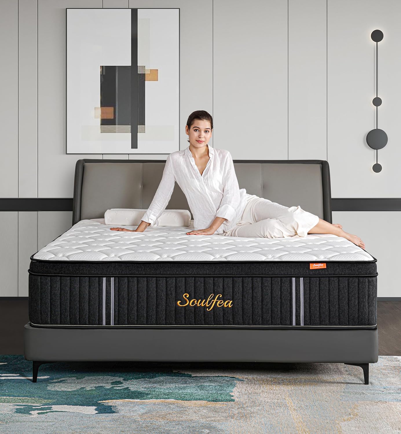 クイーンマットレス 12インチ クイーンサイズ マットレス  - Memory Foam Mattress In A Box Queen のレビューと価格