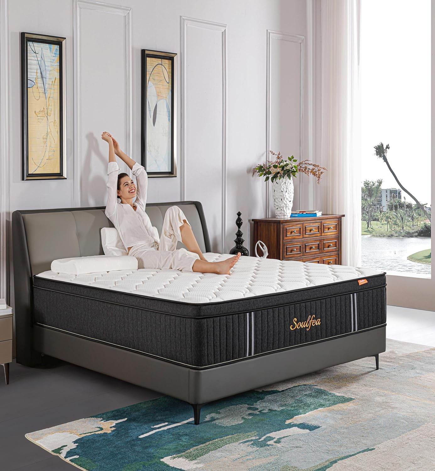 クイーンマットレス 12インチ クイーンサイズ マットレス  - Memory Foam Mattress In A Box Queen のレビューと価格