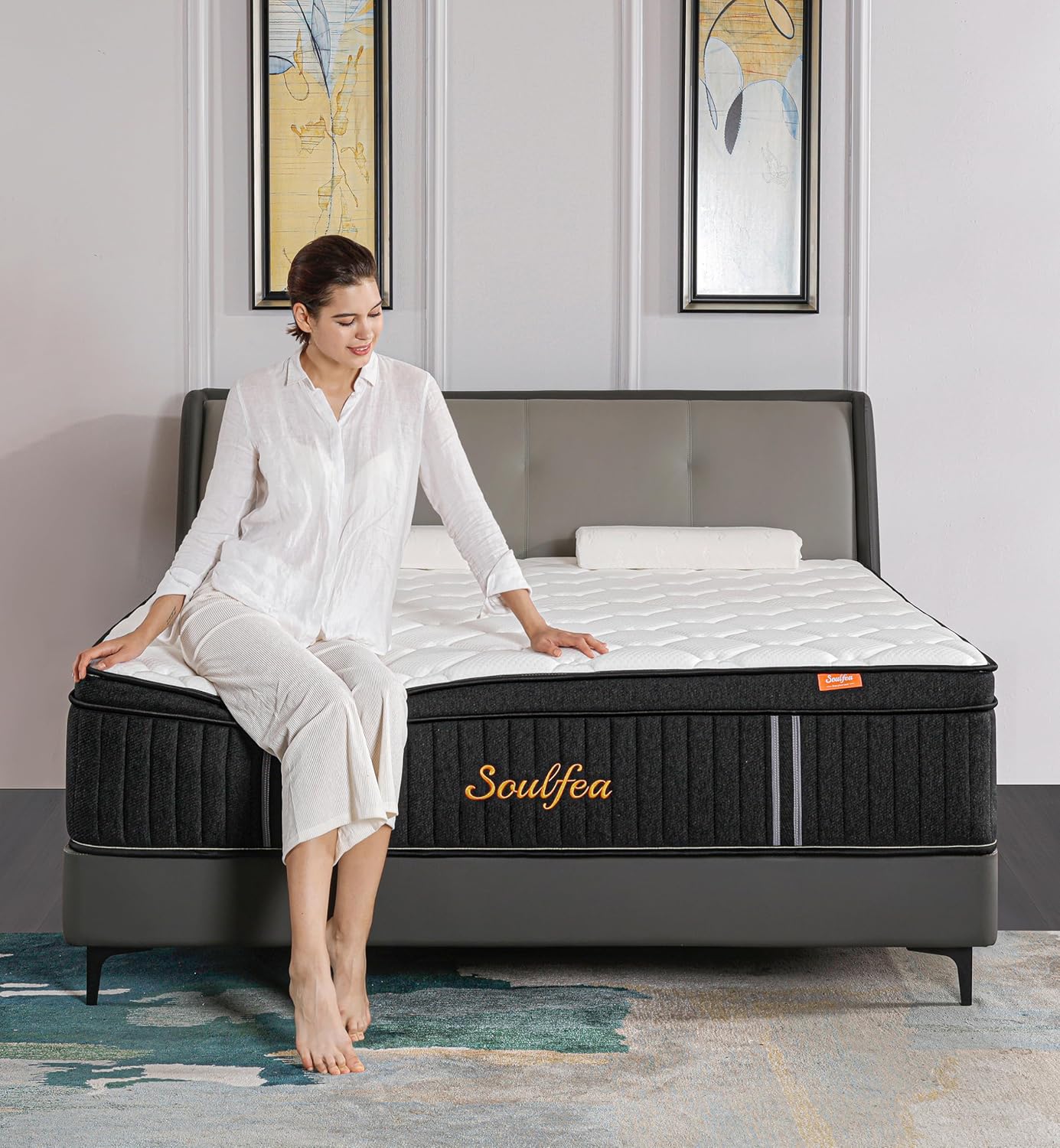 クイーンマットレス 12インチ クイーンサイズ マットレス  - Memory Foam Mattress In A Box Queen のレビューと価格