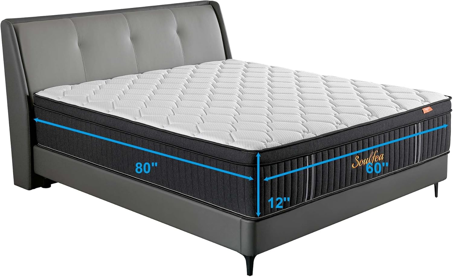 クイーンマットレス 12インチ クイーンサイズ マットレス  - Memory Foam Mattress In A Box Queen のレビューと価格