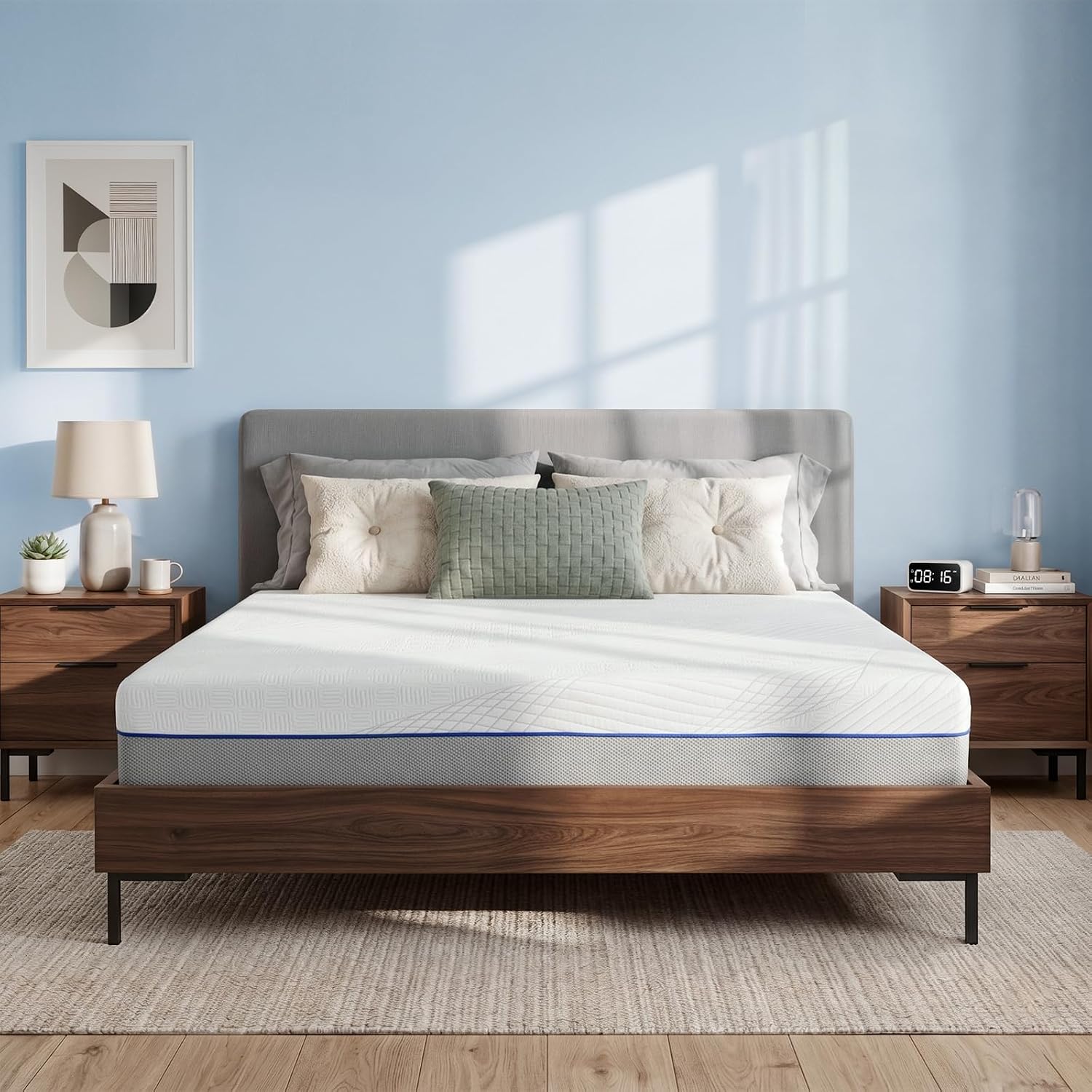 クイーンサイズのマットレス、厚さ12インチのメモリーフォーム - Memory Foam Mattress In A Box Queen のレビューと価格