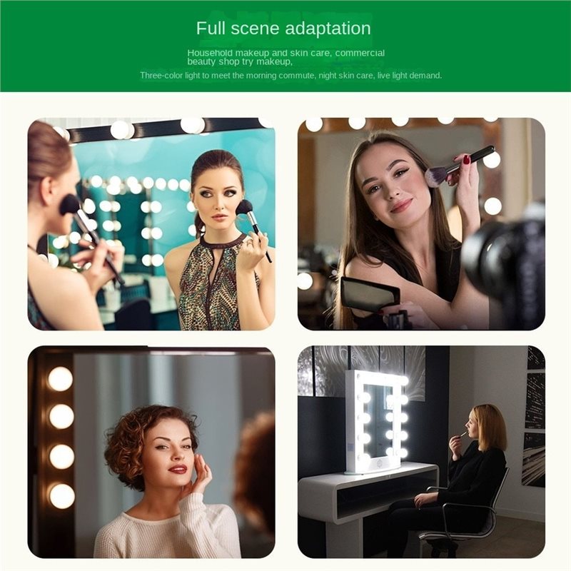 USB充電式LEDバニティライト、10段階調光可能、色温度調 - Dressing Table Vanity With Lighted Mirror のレビューと価格