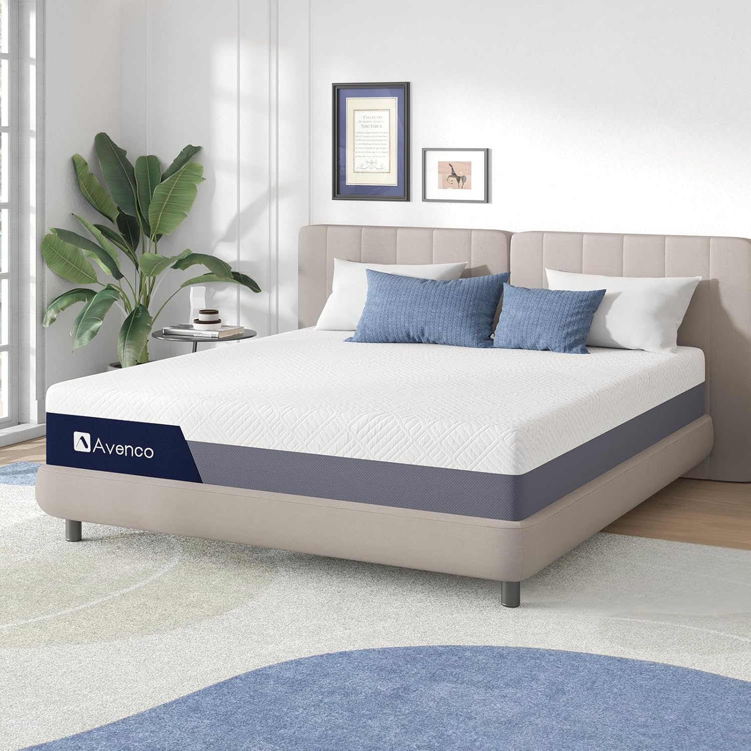 クイーンサイズ メモリーフォームマットレス 12インチ 中硬 - Memory Foam Mattress In A Box Queen のレビューと価格